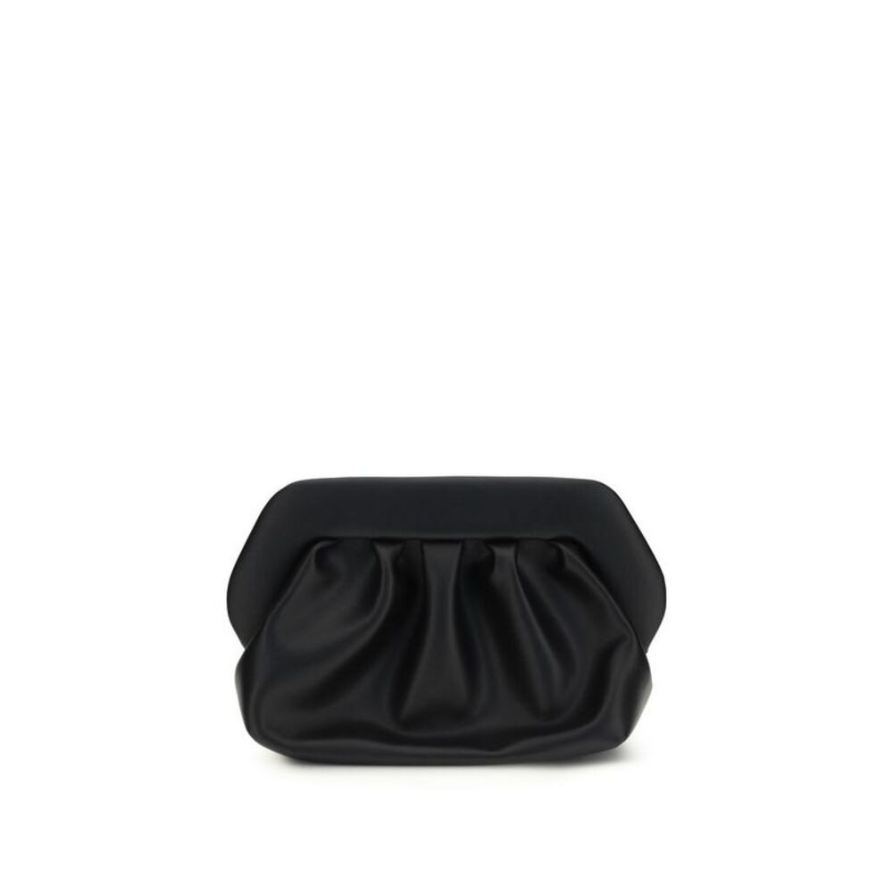 THEMOIRè Black Polyethylene Clutch Women's Bag